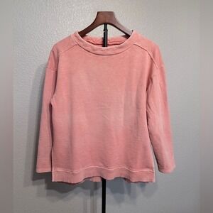 *SOLD* Anthropologie Pilcro Pink 100% Cotton Sweatshirt - Women's Medium Petite